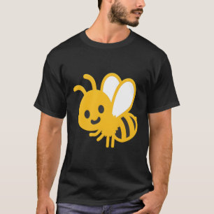 Emoji Buzzing Bee Cute Honung Gult Bumblebee in t Shirt