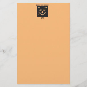 Emoji Cat Ansikte och er minimalist Brevpapper