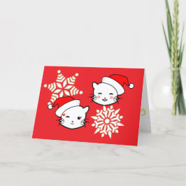 Emoji Cats-julkort Tack Kort