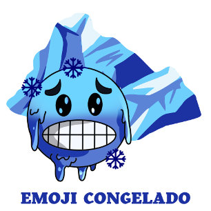 emoji congelado t shirt