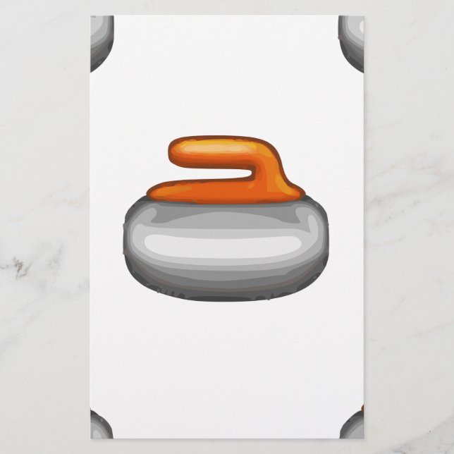 Emoji Curling Stone Brevpapper (Framsida)