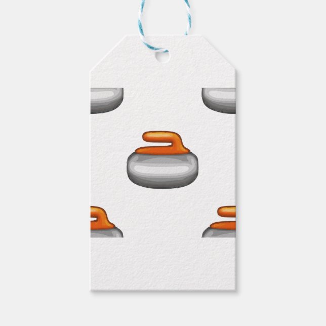 Emoji Curling Stone Presentetikett (Framsidan)