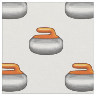 Emoji Curling Stone-väv Tyg