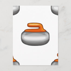 Emoji Curling Stone Vykort