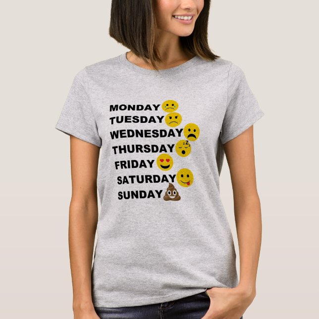 Emoji dagar t shirt (Framsida)