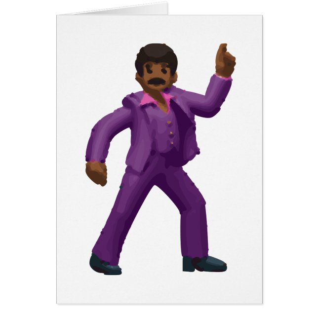 Emoji Dancing Man Hälsningskort (Framsidan)