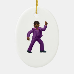 Emoji Dancing Man Julgransprydnad Keramik