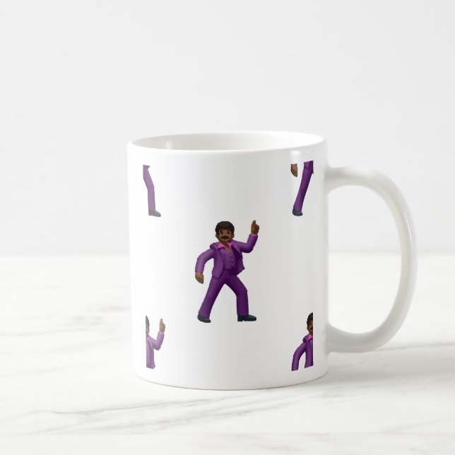 Emoji Dancing Man Kaffemugg (Höger)