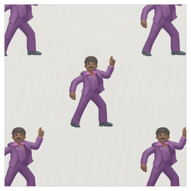 Emoji Dancing Man-väv Tyg (Närbild)