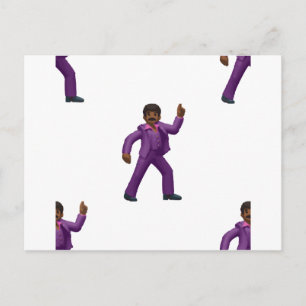 Emoji Dancing Man Vykort
