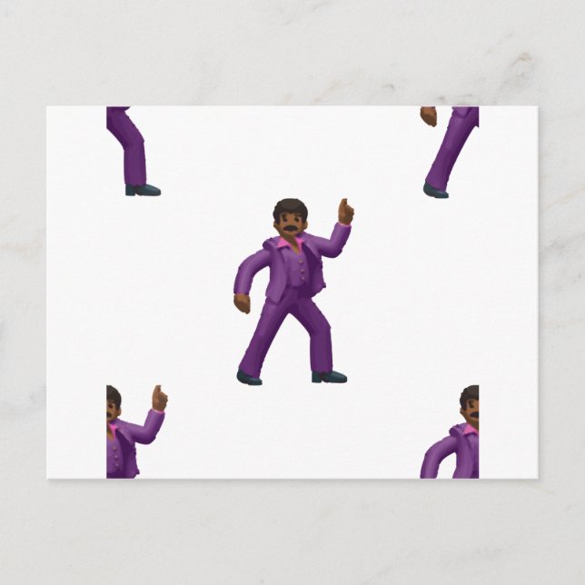 Emoji Dancing Man Vykort (Framsida)