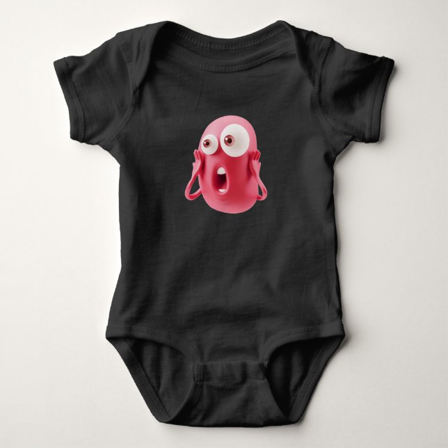 Emoji-design Bebis Onesie T Shirt (Framsida)