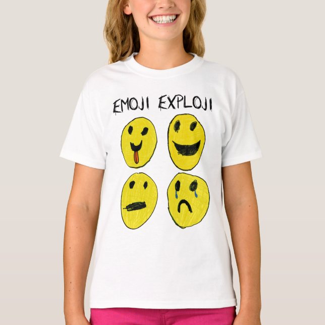Emoji Exploji skjorta Tee Shirt (Framsida)