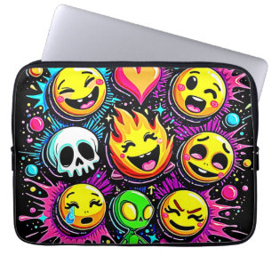 Emoji Explosion Laptop Fodral