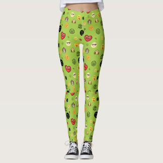Emoji-färgad Leggings
