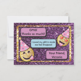 Emoji Födelsedag mobil textning tack