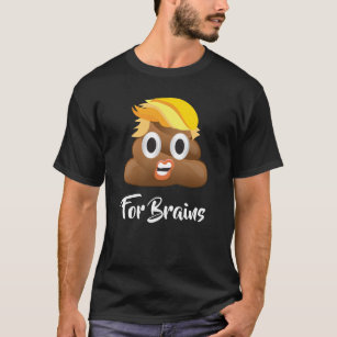 Emoji för Donald Trump Poopläppar t-skjorta T-shirt