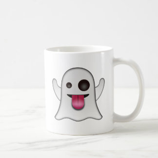 Emoji för läskig spöke kall roligt kaffemugg