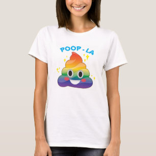 Emoji för regnbågegnistraPoop Poop-LA skjorta Tee