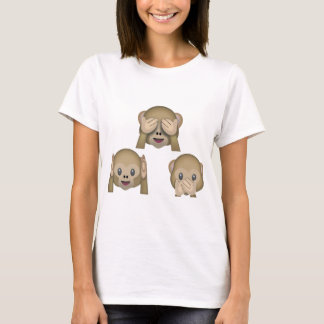 Emoji för tre apa TShirt. Tee