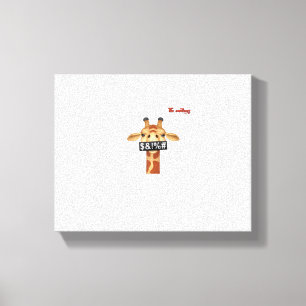emoji förolämpande arg giraff ansikte canvastryck