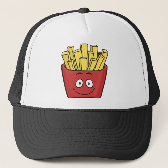 Emoji Fransk Fries Truckerkeps (Framsida)