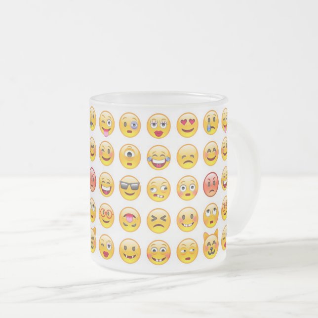 emoji frostad glasmugg (Framsida höger)