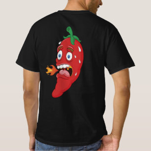 Emoji Funny Chili Pepper Hett Sauce Food Älskare T Shirt