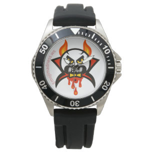 Emoji galenskap armbandsur