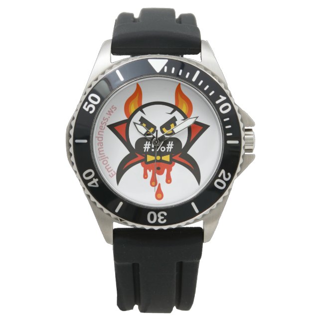 Emoji galenskap armbandsur (Framsida)