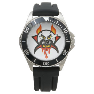 Emoji galenskap armbandsur