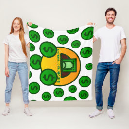 Emoji galenskap fleecefilt