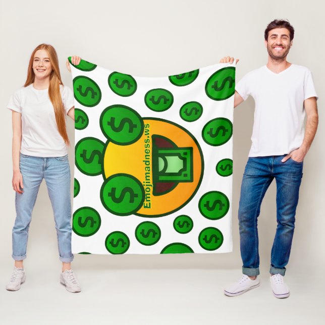 Emoji galenskap fleecefilt (På plats)
