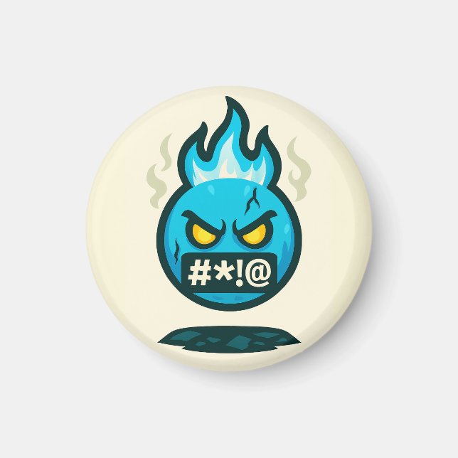 Emoji galenskap magnet (Framsidan)