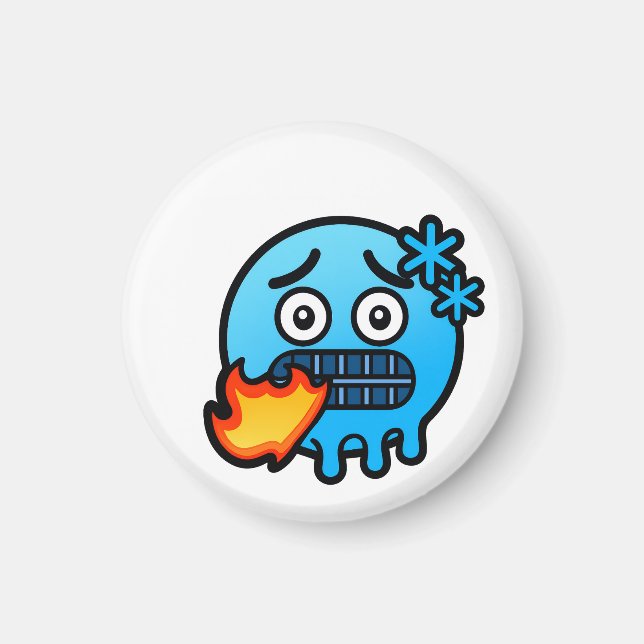 Emoji galenskap magnet (Framsidan)