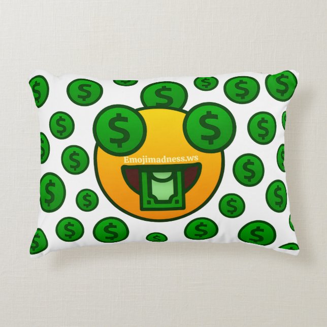 Emoji galenskap prydnadskudde (Framsidan)