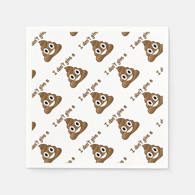 Emoji Ge A Poo Pappersservett (Framsidan)