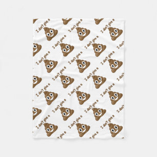 Emoji ger ett bajs fleecefilt