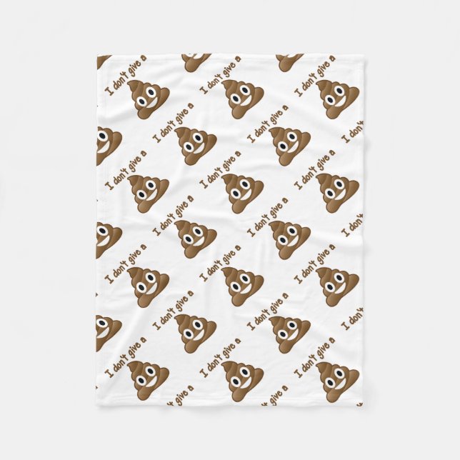 Emoji ger ett bajs fleecefilt (Framsidan)