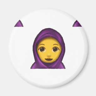 emoji hajib magnet