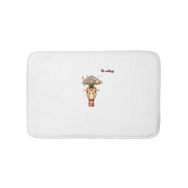 emoji head exploderar giraffe ansikte badrumsmatta (Framsidan)