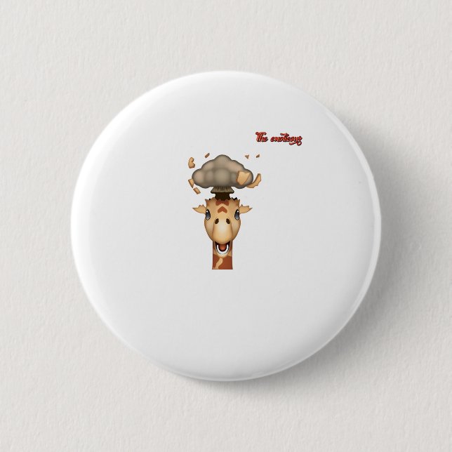 emoji head exploderar giraffe ansikte knapp (Framsida)