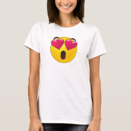 Emoji Heart Ögon Valentines T Shirt
