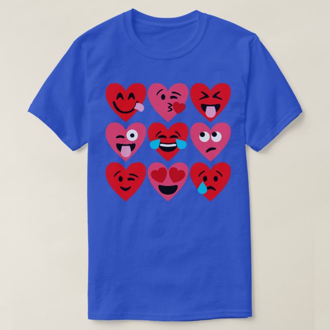 Emoji Hearts T Shirt (Design framsida)