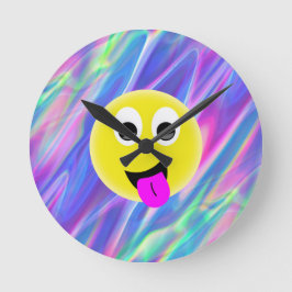 emoji hologram rund klocka