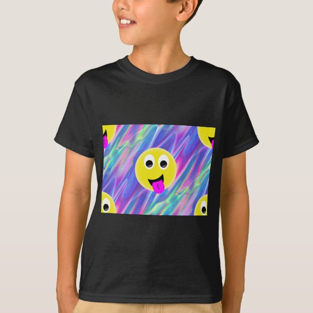 emoji hologram t-shirt (Framsida)