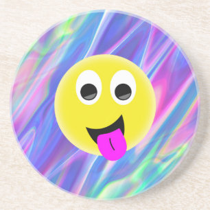 emoji hologram underlägg sandsten