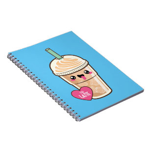 Emoji Iced Latte Anteckningsbok