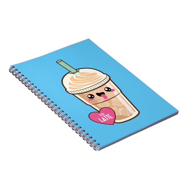 Emoji Iced Latte Anteckningsbok (Högra Sidan)