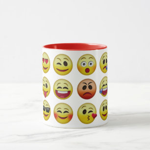 Emoji Icon Ansikte Combo Mugg